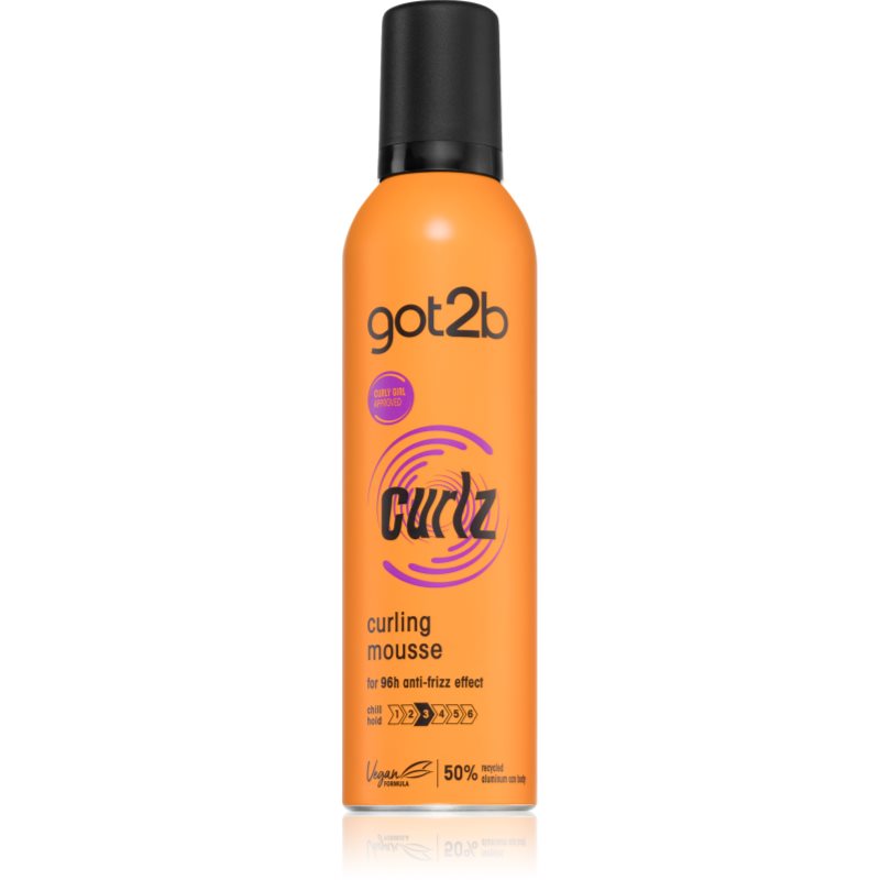 Got2B Schwarzkopf got2b pianka utrwalająca loki w musie, 1 opakowanie (1 x 250 ml)