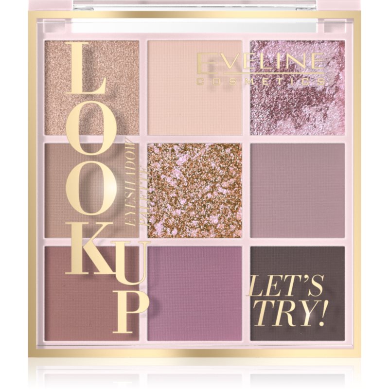 Eveline Cosmetics Look Up Paleta 9 cieni do powiek, Let's Try LETS TRY 10.8 g