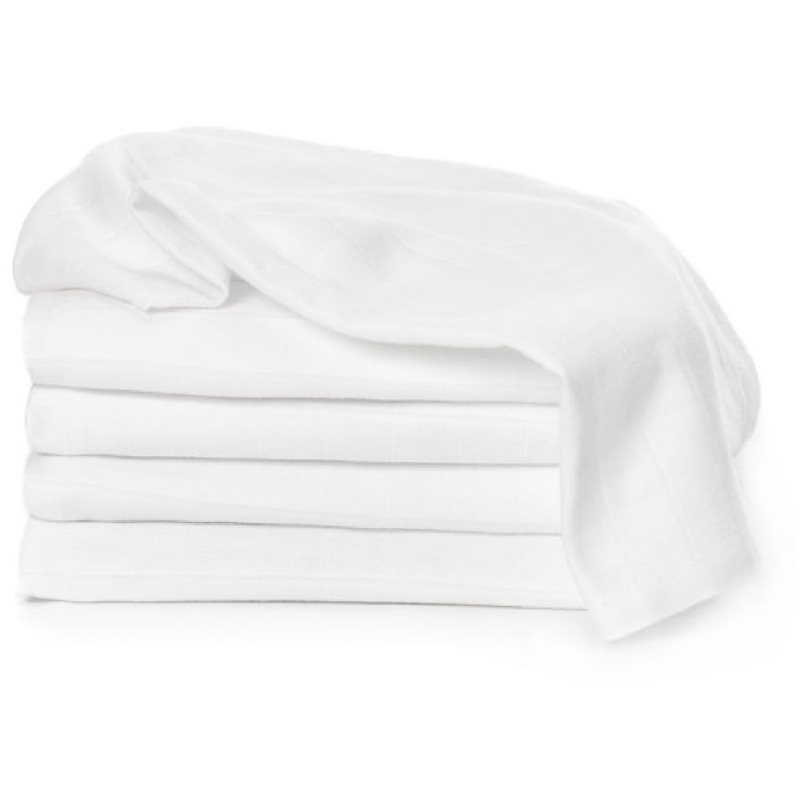 T-TOMI TETRA Cloth Diapers EXCLUSIVE COLLECTION White pieluchy wielorazowe White 70x70 cm 5 szt.