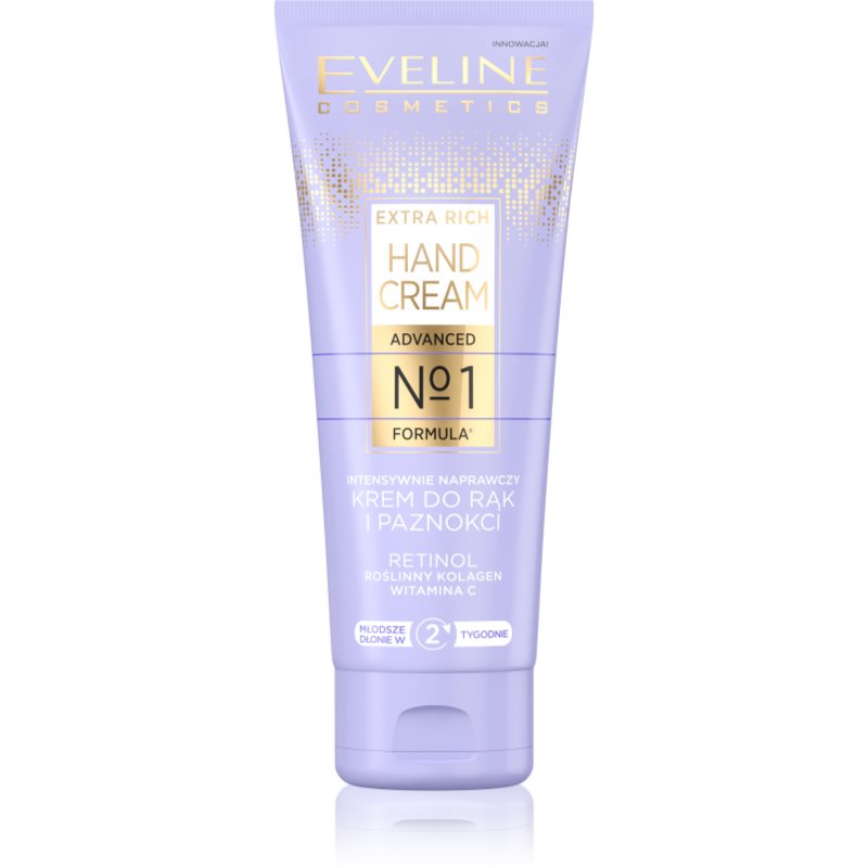 Eveline Cosmetics Extra Rich No1 Intensywnie naprawczy krem do rąk i paznokci 75ml