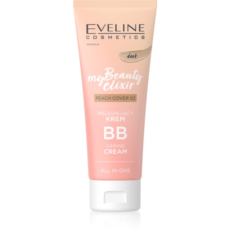 Eveline Cosmetics My Beauty Elixir Pielęgnujący krem BB all in one, Peach Cover Dark 02 DARK PEACH 30.0 ml