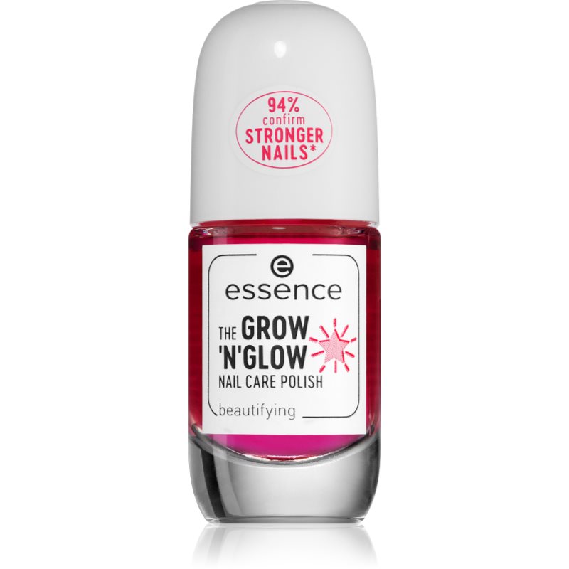 Essence - THE GROW''N''GLOW NAIL CARE POLISH - Odżywczy lakier do paznokci z błyszczącym wykończeniem - 8 ml