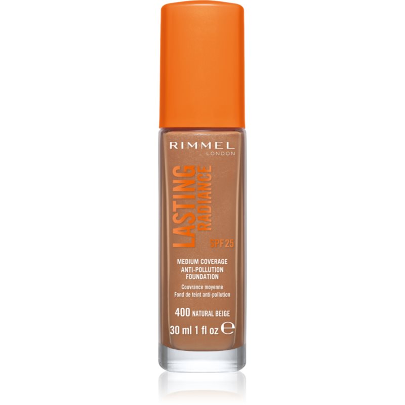 Rimmel London Lasting Radiance SPF25 podkład 30 ml dla kobiet 400 Natural Beige