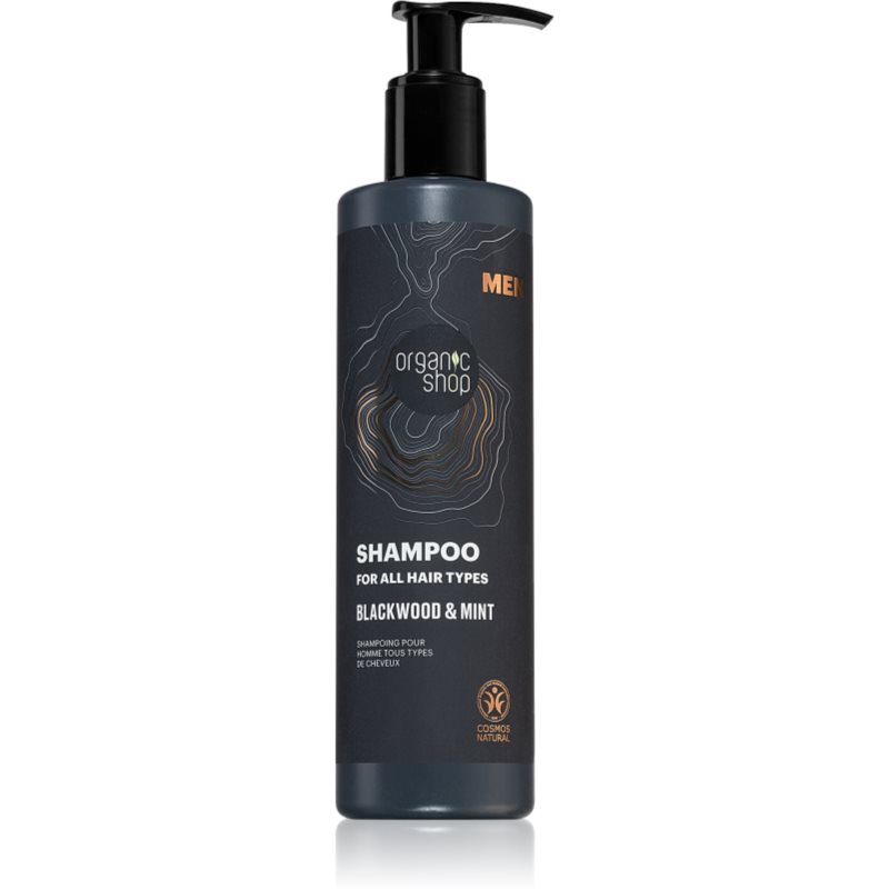 Szampon do wszystkich rodzajów włosówMen Blackwood and Mint 280 ml ORGANIC SHOP MEN