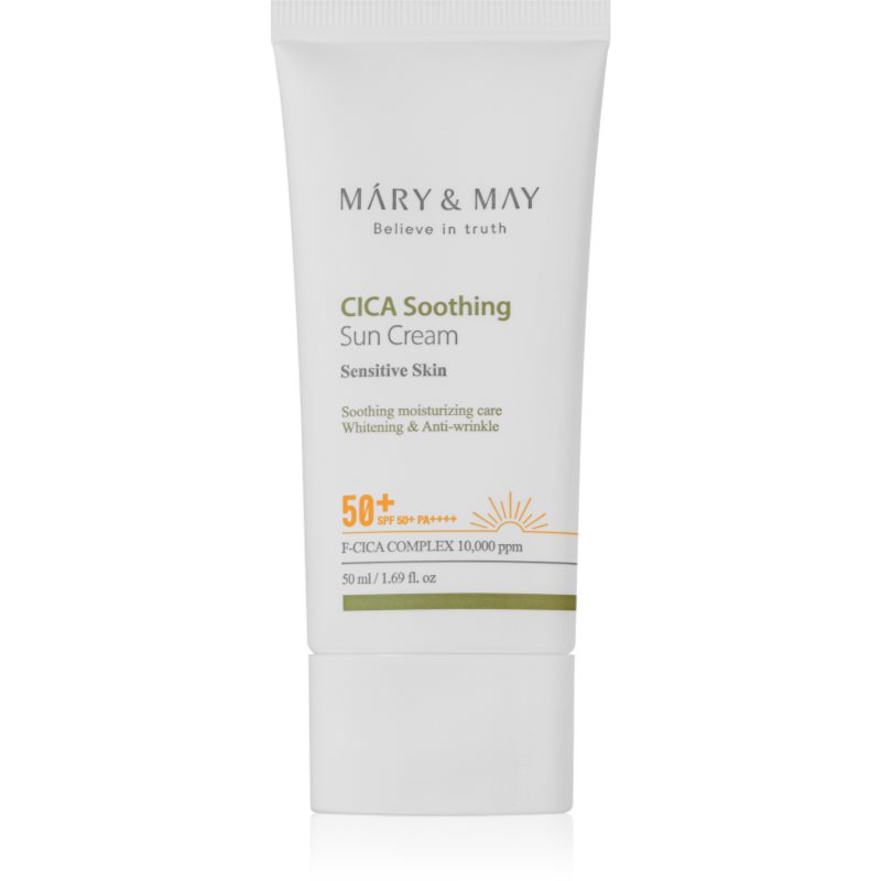 Mary&May, CICA Soothing Sun Cream SPF50+ PA++++, 50ml