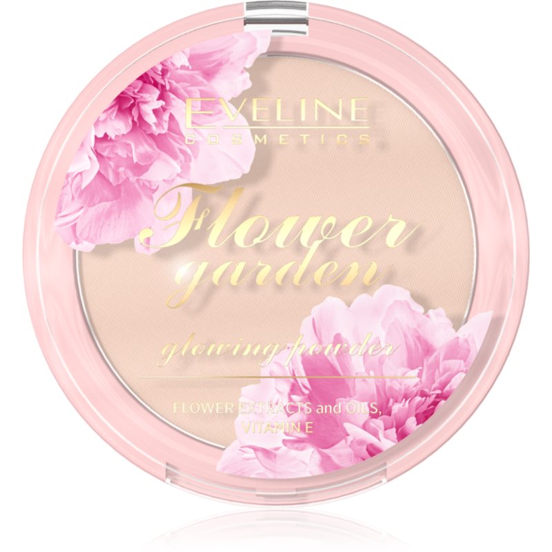 Eveline Flower Garden Prasowany puder rozświetlający 8g