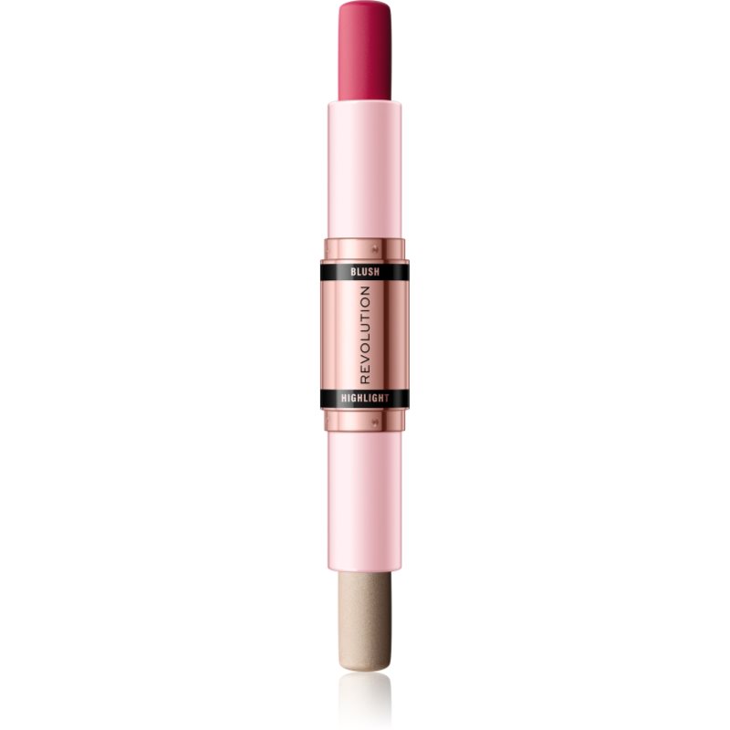 REVOLUTION BLUSH & HIGHLIGHT STICK RÓŻ I ROZŚWIETLACZ W SZTYFCIE MAUVE GLOW 4,3G