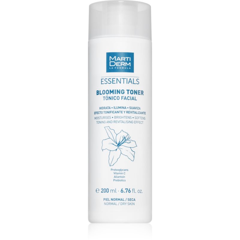 Tonik do twarzy Martiderm Essentials Blooming Toner Normal Dry Skin 200 ml (8437019178246)