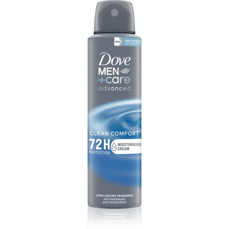 Dove Men + Care Advanced Clean Comfort 72h Antyperspirant dla mężczyzn 150 ml