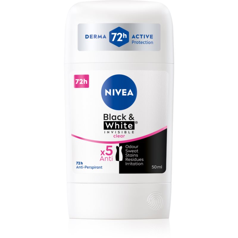Nivea Black & White Invisible Clear 48h Antyperspirant 50 ml