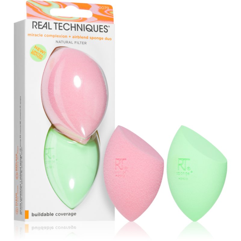 Miracle Complexion + Airblend Sponge Duo zestaw gąbek do makijażu 2szt.