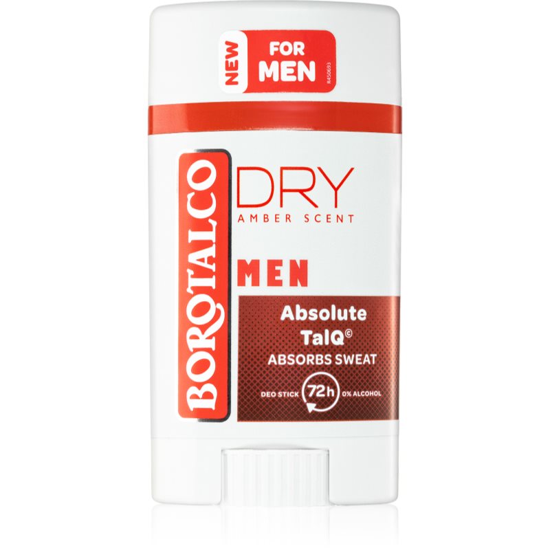 Borotalco MEN Dry dezodorant w sztyfcie 72 godz. dla mężczyzn Amber Scent 40 ml