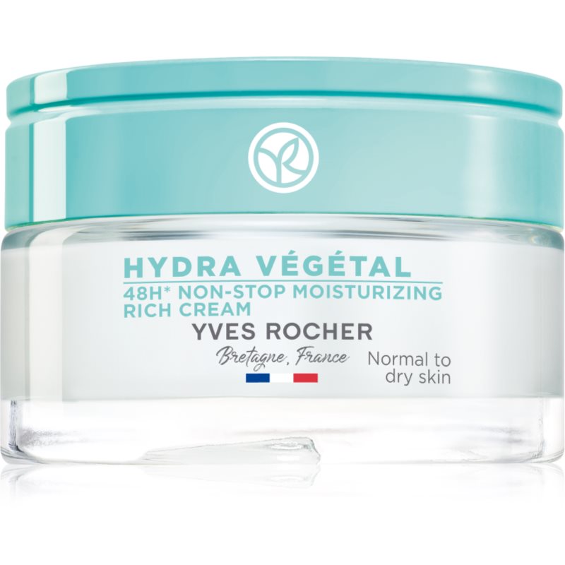 Yves Rocher Hydra Vegetal Aksamitny krem intensywnie nawilżający 48h 50ml