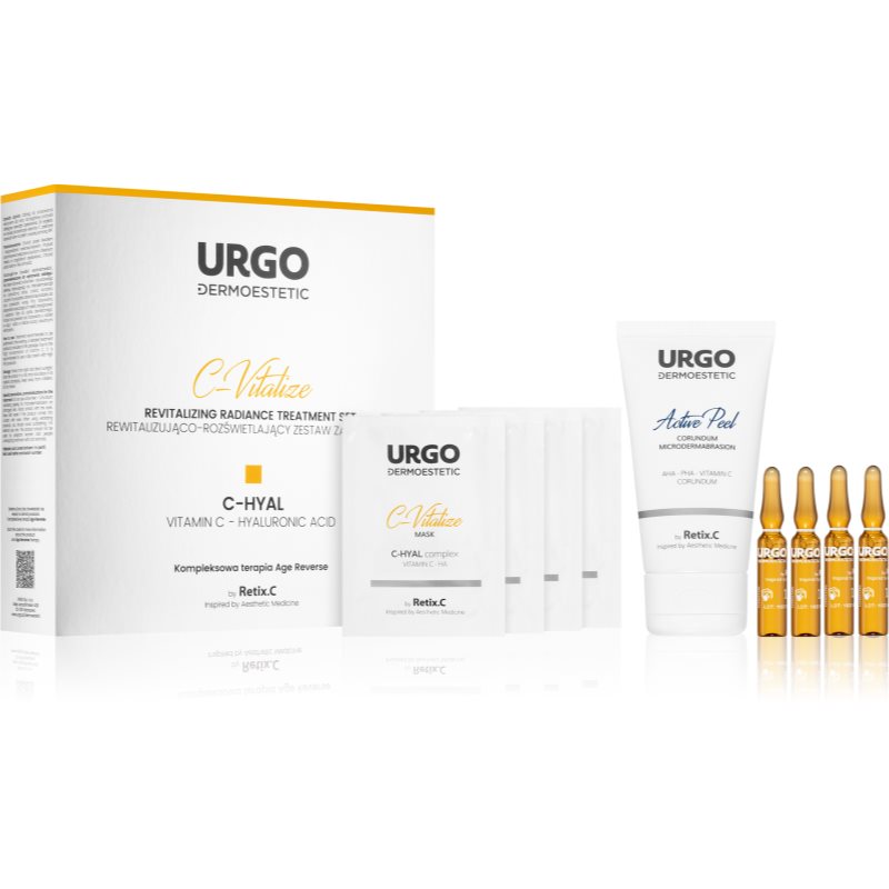 Urgo Dermoestetic C-Vitalize Rewitalizująco-rozświetlający zestaw zabiegowy 1szt