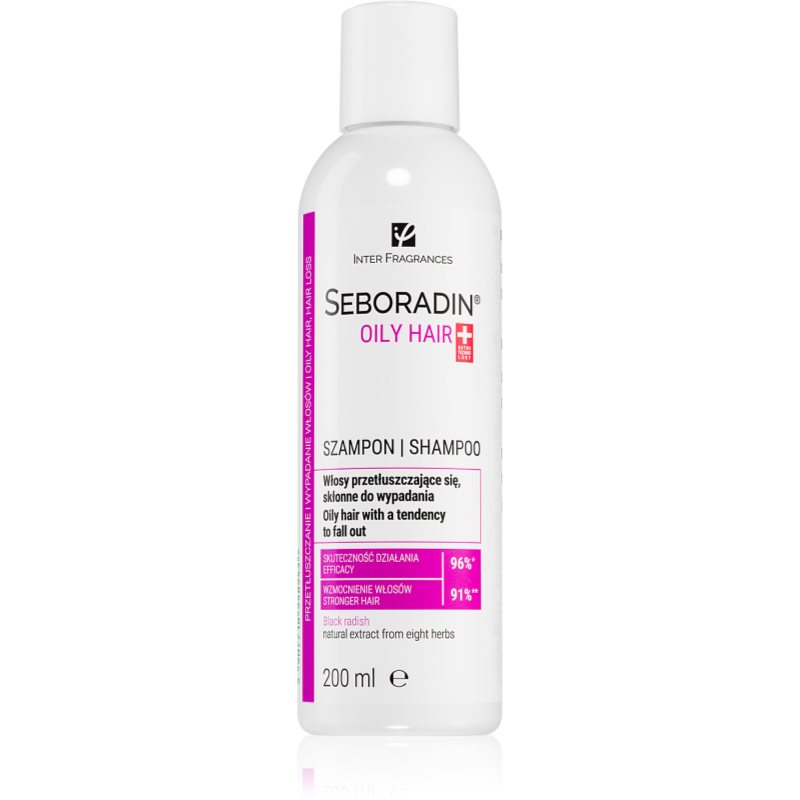 Inter Fragrances Niger, szampon do włosów przetłuszczających się i skłonnych do wypadania, 200 ml