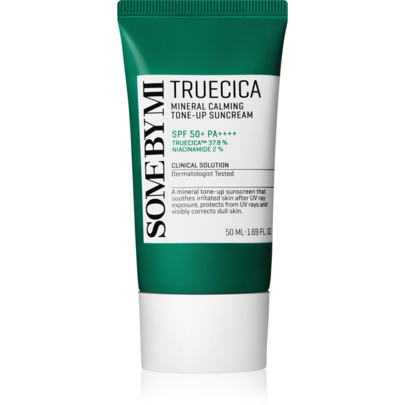 Some By Mi Truecica Mineral Calming Tone-up Suncream łagodzący krem ochronny SPF 50+ 50 ml