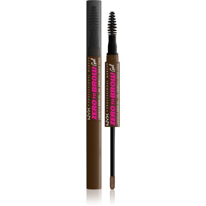 NYX PROFESSIONAL MAKEUP ZERO TO BROW DŁUGOTRWAŁY ŻEL DO BRWI 06 CHOCOLATE 2ML