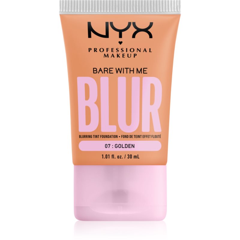 NYX PROFESSIONAL MAKEUP Bare With Me Blur Tint Foundation 07 Golden - Podkład  07 Golden