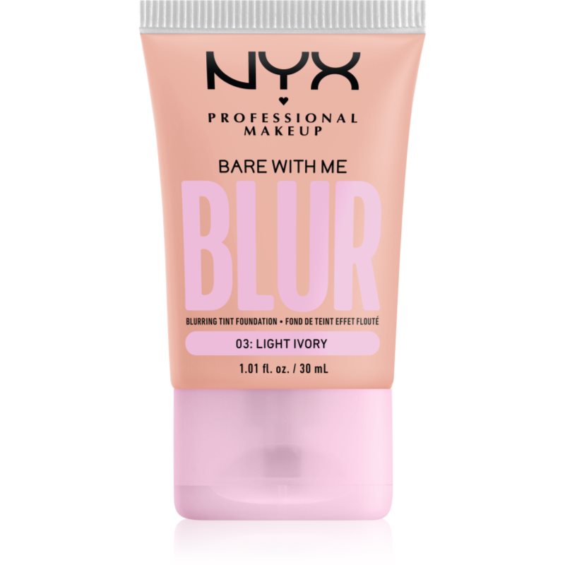NYX PROFESSIONAL MAKEUP Bare With Me Blur Tint Foundation 03 Light Ivory - Podkład  03 Light Ivory