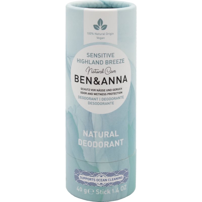 Ben&Anna Natural Deodorant naturalny dezodorant bez sody Sensitive Highland Breeze 40g