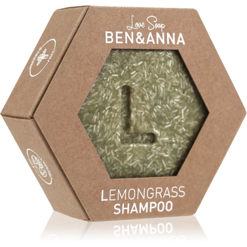 Anna BEN & Szampon do włosów w kostce lemongrass 60g Ben