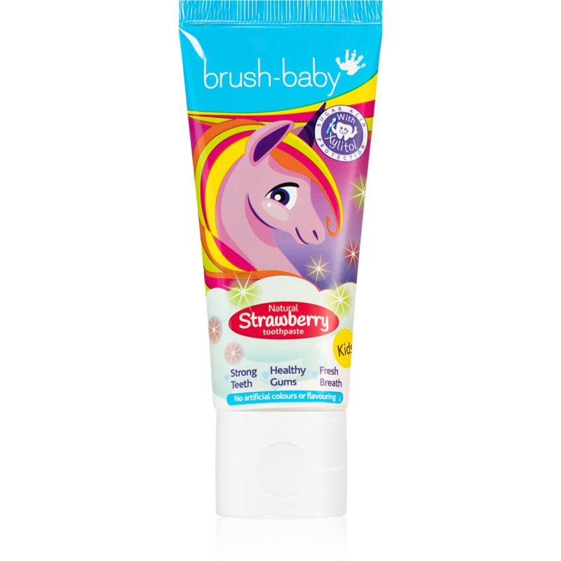 BRUSH-BABY BRUSH-BABY - pasta do zębów dla dzieci w wieku od 3 lat o smaku truskawki 50ml