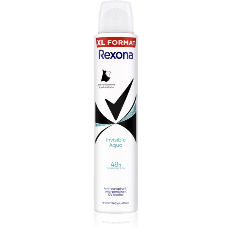 REXONA INVISIBLE AQUA ANTYPERSPIRANT W SPRAYU DLA KOBIET 200ML