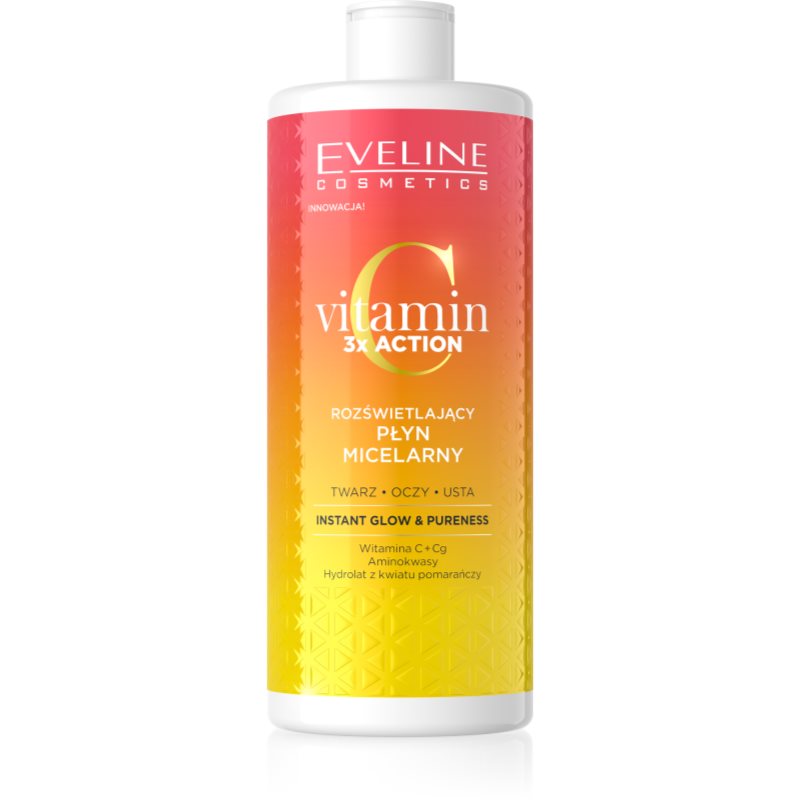 Eveline Vitamin C 3 x Action Rozświetlający płyn micelarny 500ml