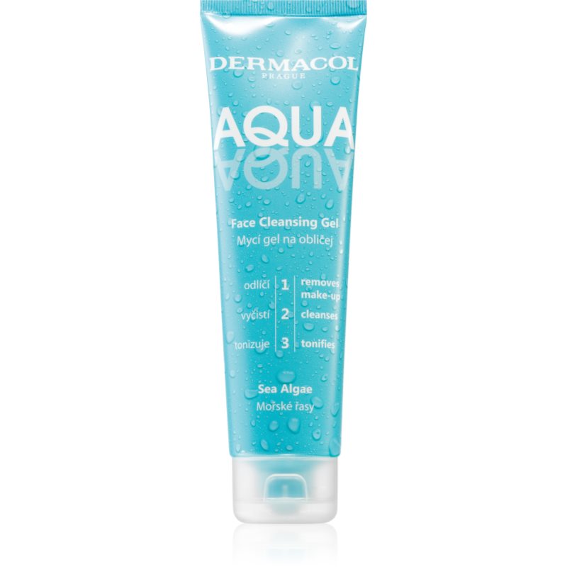 Dermacol - Aqua Face Cleansing Gel - Żel myjący do twarzy z ekstraktem z alg morskich i ogórka - 150 ml