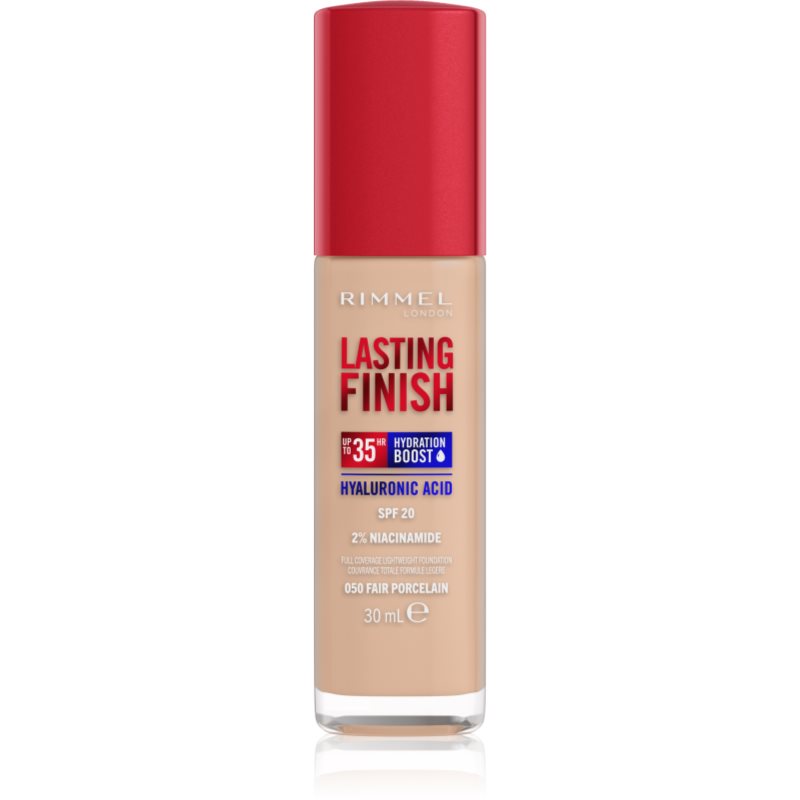 Rimmel London Lasting Finish 35H SPF20 podkład 30 ml dla kobiet 050 Fair Porcelain