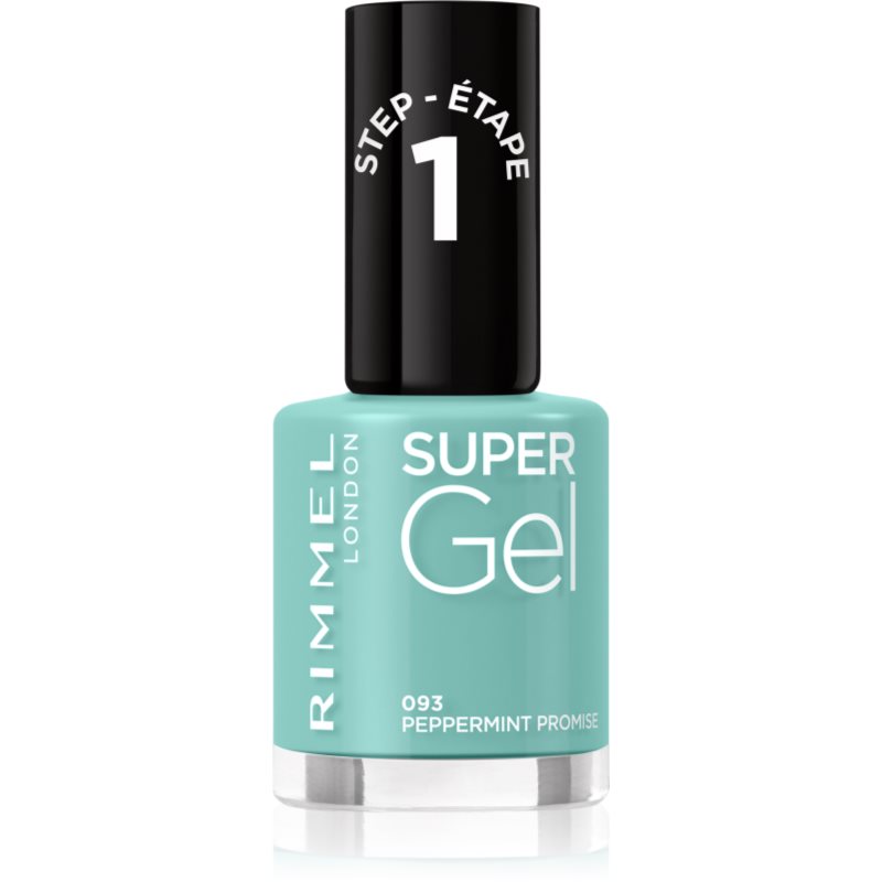 Rimmel London Super Gel STEP1 Lakier do paznokci 12 ml Odcień 093 Peppermint Promise