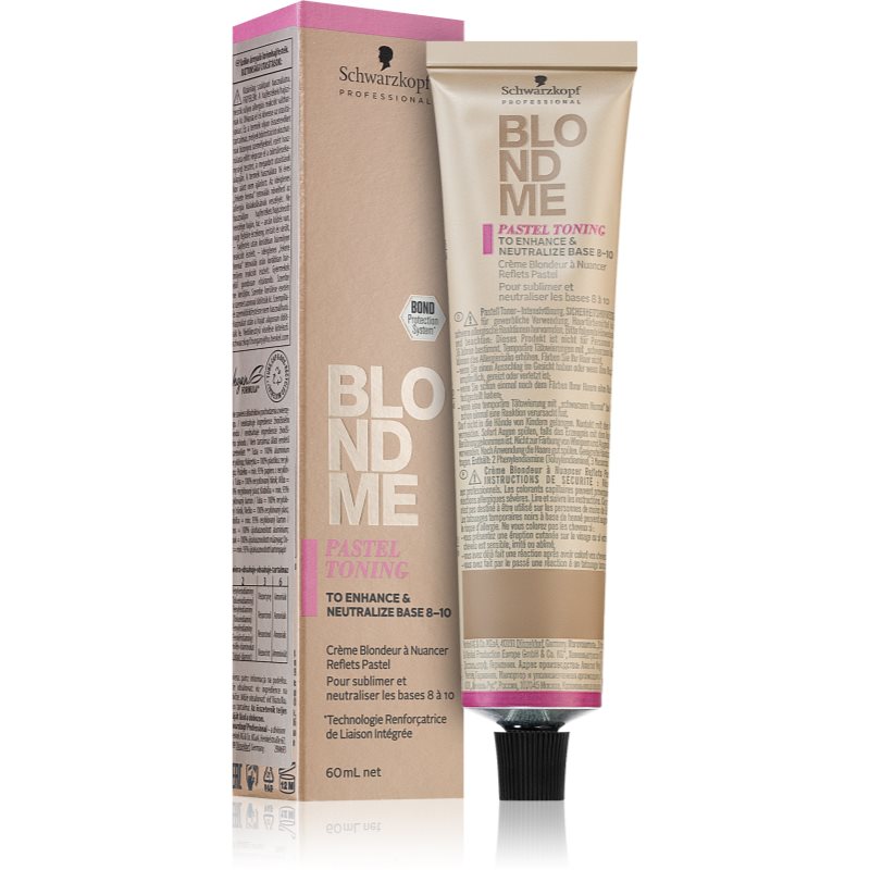 Schwarzkopf BlondMe, pastelowa baza tonująca w kremie, clear, 60ml