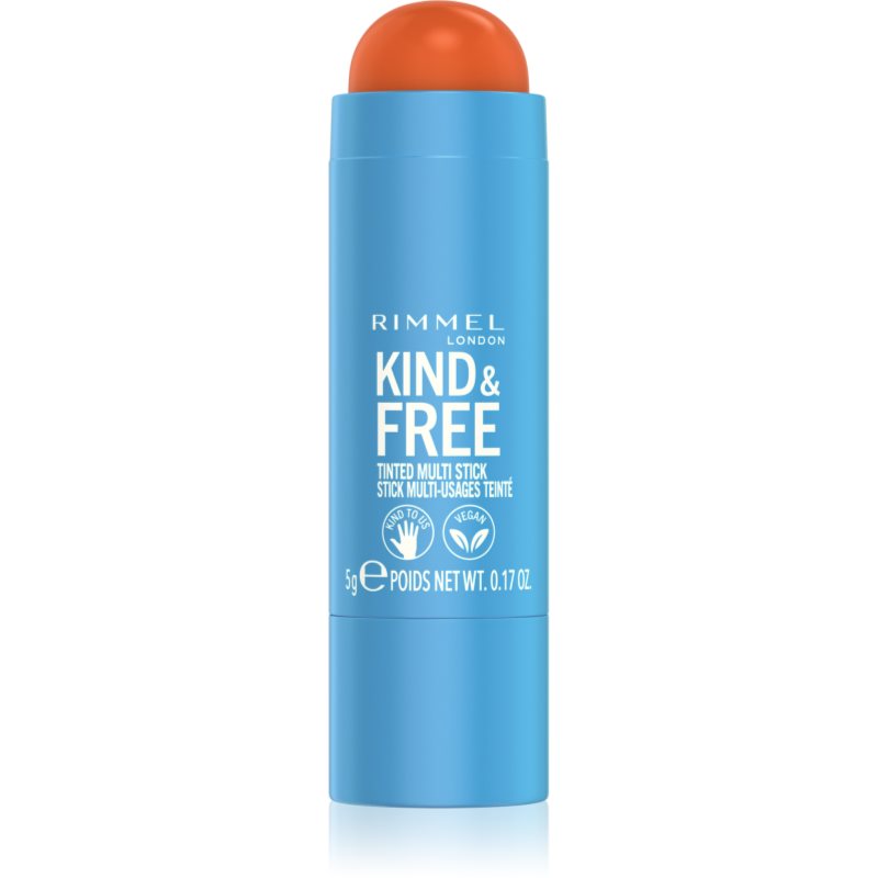 Rimmel London Kind & Free Tinted Multi Stick Róż 5 g Odcień 004 Tangerine Dream