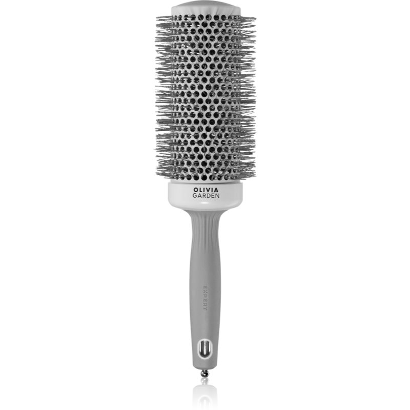 Olivia Garden Expert Blowout Speed Wavy Bristles szczotka do suszenia i modelowania włosów White/Grey 55mm