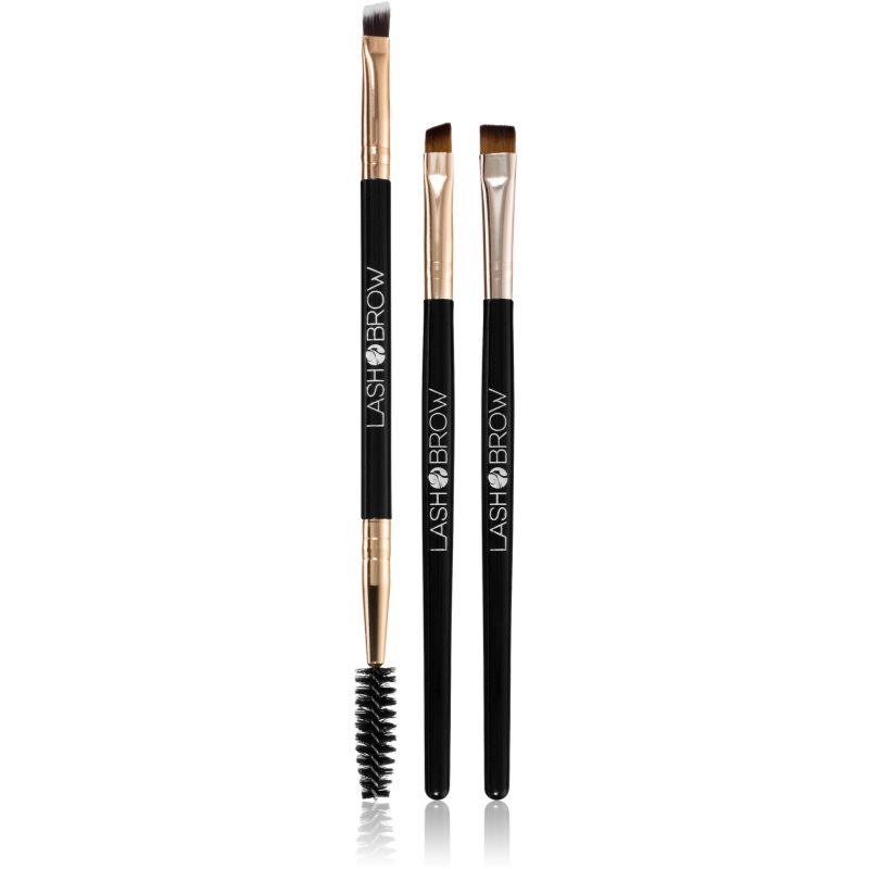 Lash Brow Zestaw pędzli do makijażu brwi Gold