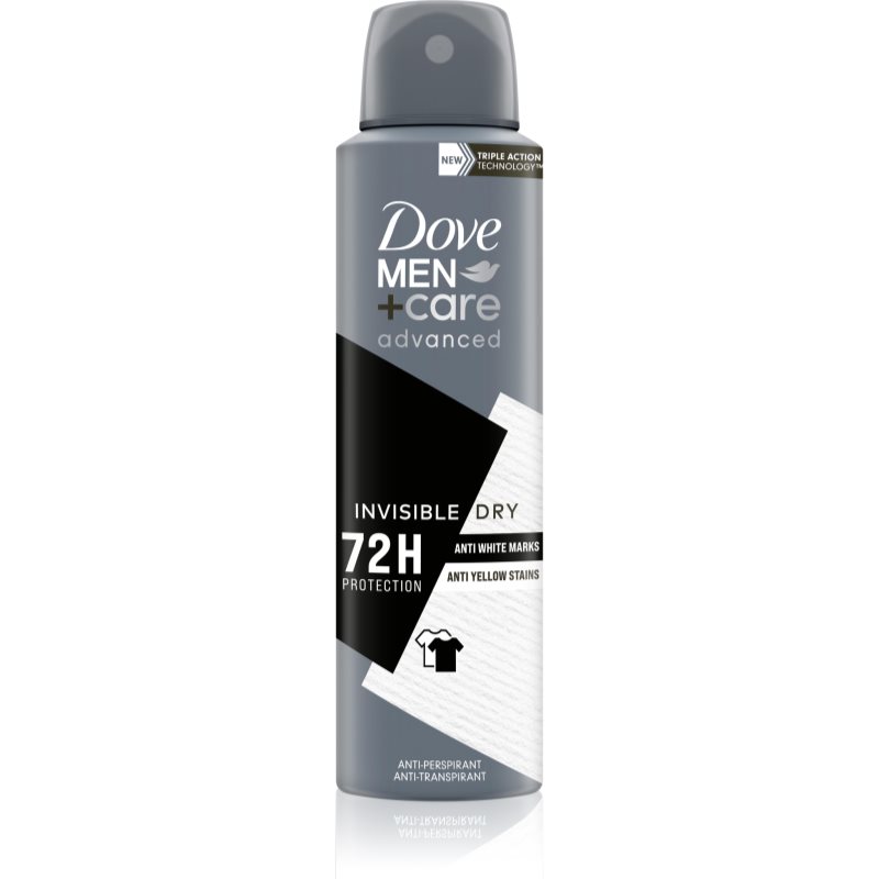 Dove Men + Care Advanced Invisible Dry 72H Antyperspirant dla mężczyzn 150 ml