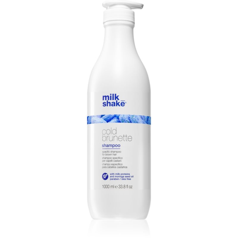 Milk Shake Cold Brunette, Niebieski Szampon Do Brązowych Włosów, 1000ml