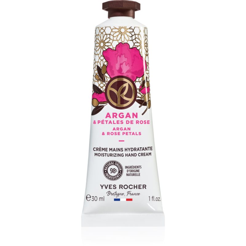 Krem do rąk Argan & Płatki róż Yves Rocher, 30 ml