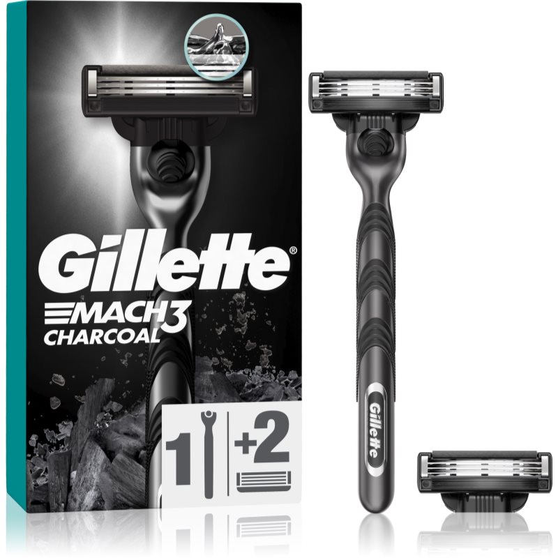 Gillette Mach3 Charcoal - Maszynka + 2 wkłady