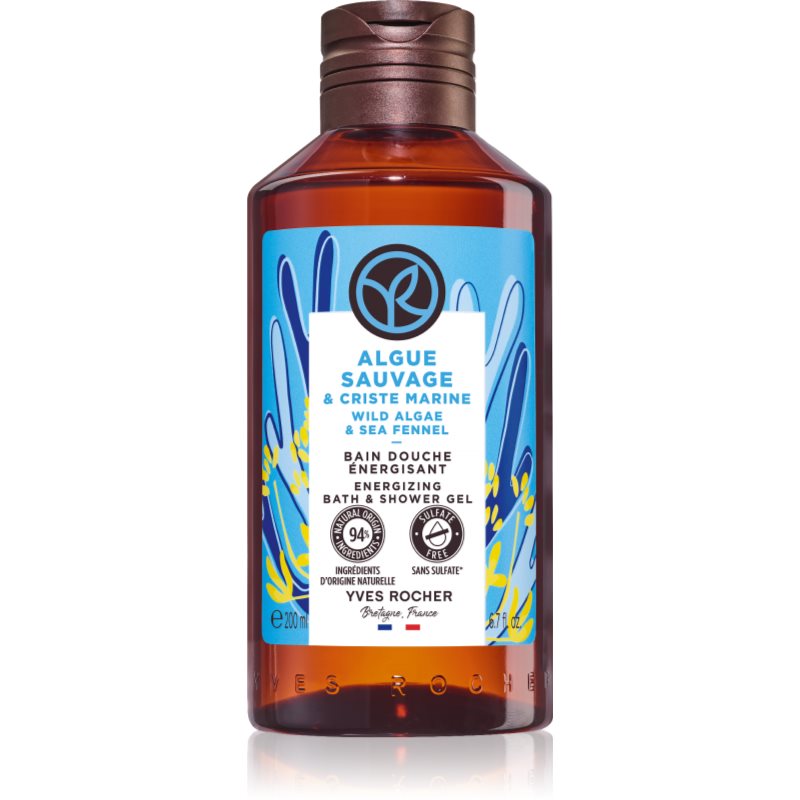 Yves Rocher Bain de Nature energetyzujący żel pod prysznic Wild Algae & Sea Fennel 200 ml
