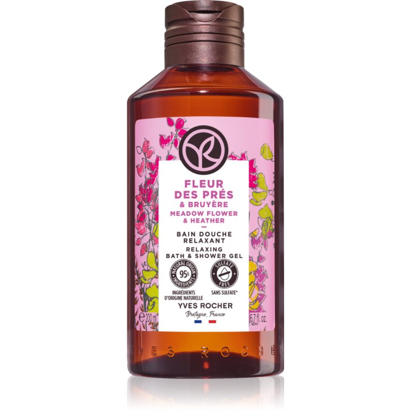 Yves Rocher Bain de Nature relaksujący żel pod prysznic Meadow Flower & Heather 200 ml