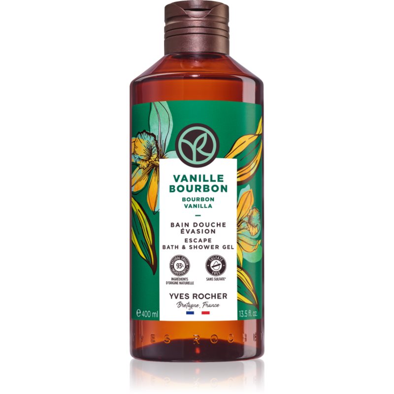 Yves Rocher Bain de Nature delikatny żel pod prysznic Bourbon Vanilla 400 ml