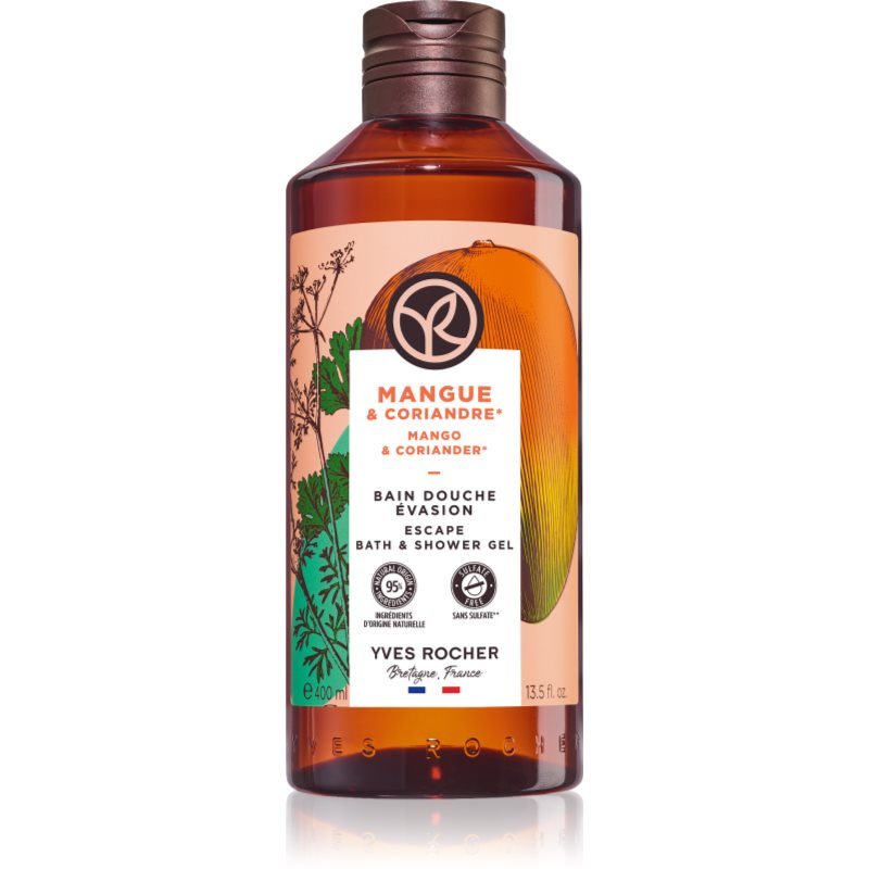 Yves Rocher Żel pod prysznic i do kąpieli Mango & Kolendra 400ml