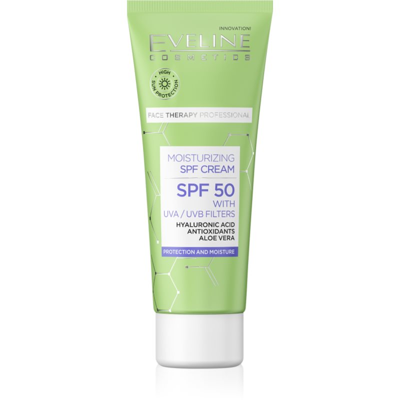 Eveline Nawilżający krem SPF50 twarz, szyja, dekolt 30ml