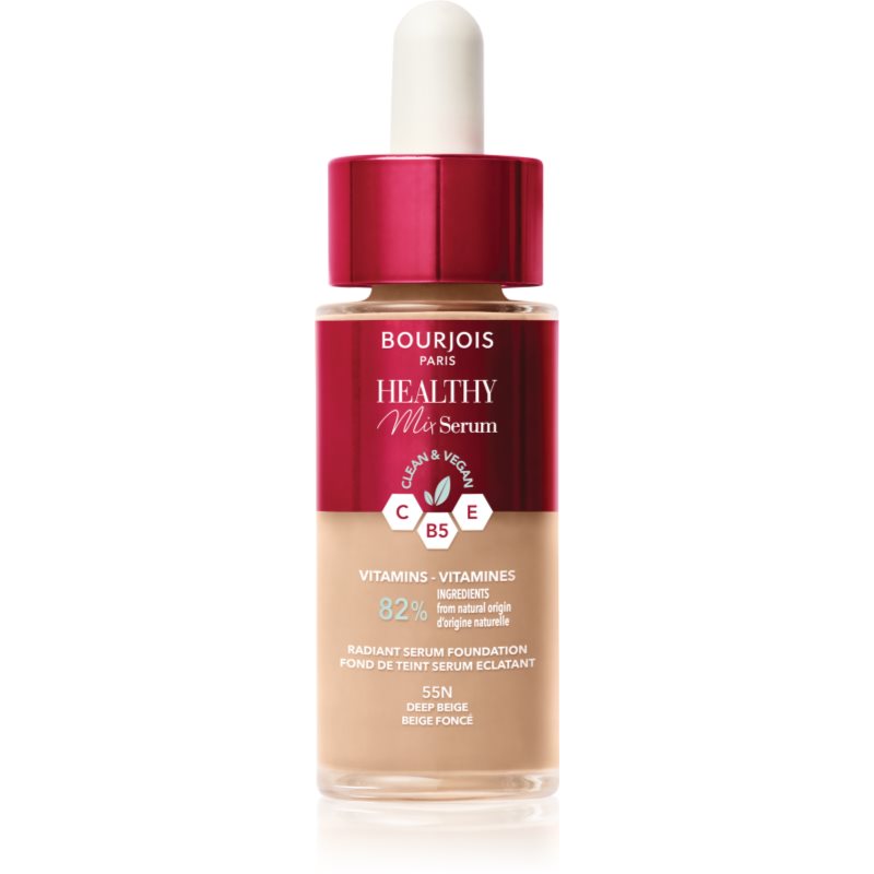 Bourjois Healthy Mix Serum nawilżająco-rozświetlający podkład-serum do twarzy 55N Deep Beige 30ml