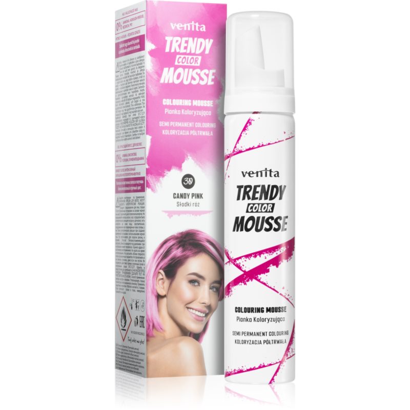 Venita Trendy Color Pianka koloryzująca 30 Słodki Róż 75ml