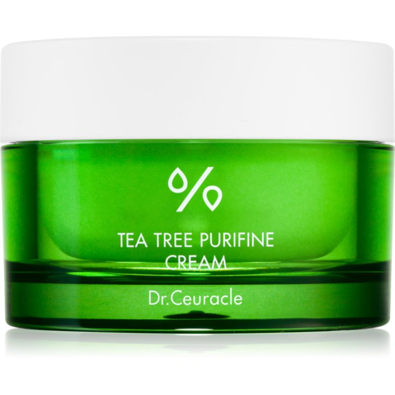 Tea Tree Dr Ceuracle Purifine 80 Cream Lekki nawilżający krem zawierający aż 80% ekstraktu z drzewa herbacianego i olej z liści drzewa herbacianego 50 g