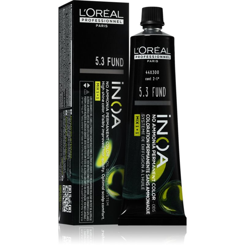L’Oréal Professionnel Inoa trwała farba do włosów bez amoniaku odcień 5.3 FUNDAMENTAL 60 ml