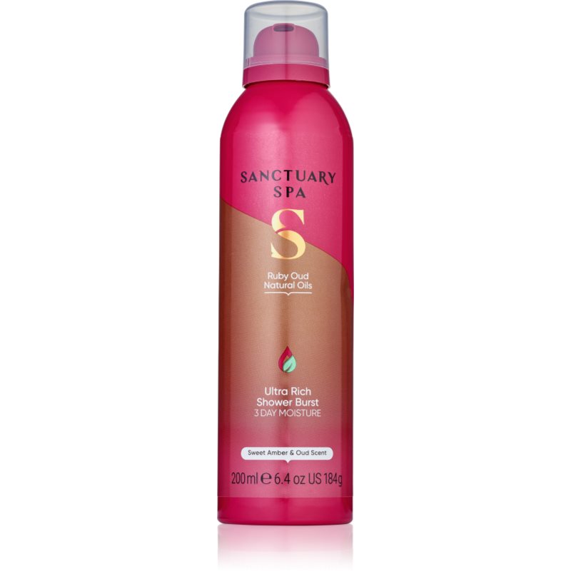 SANCTUARY SPA RUBY OUD NATURAL OILS PIANKA POD PRYSZNIC 200ML