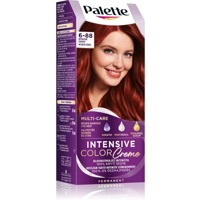 Schwarzkopf Palette Intensive Color Creme R15 Intensywna Rubinowa czerwień